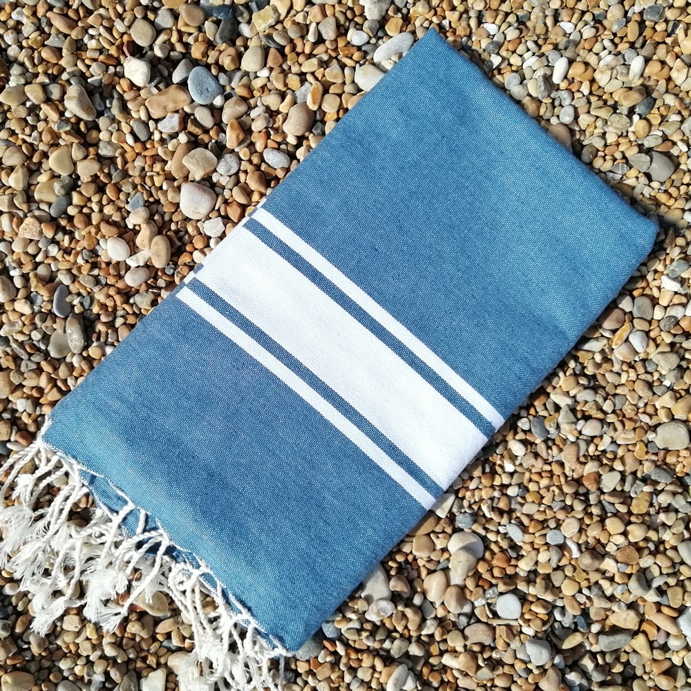 Maldives Ocean Blue travel hammam towel