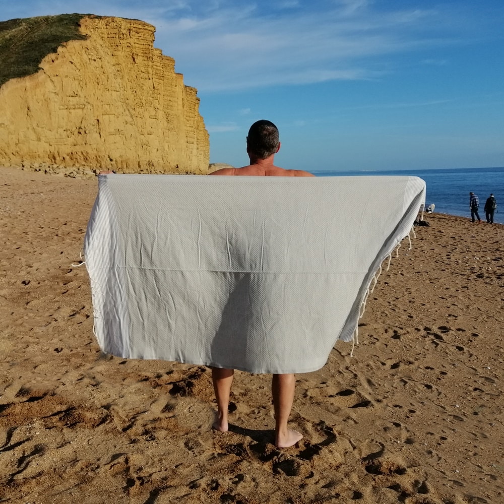 Zanzibar Grey Wild swimming towels