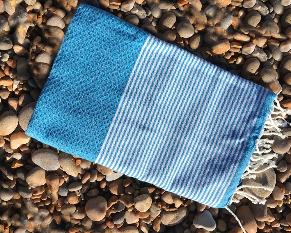 Zanzibar Light Blue Deck Towel