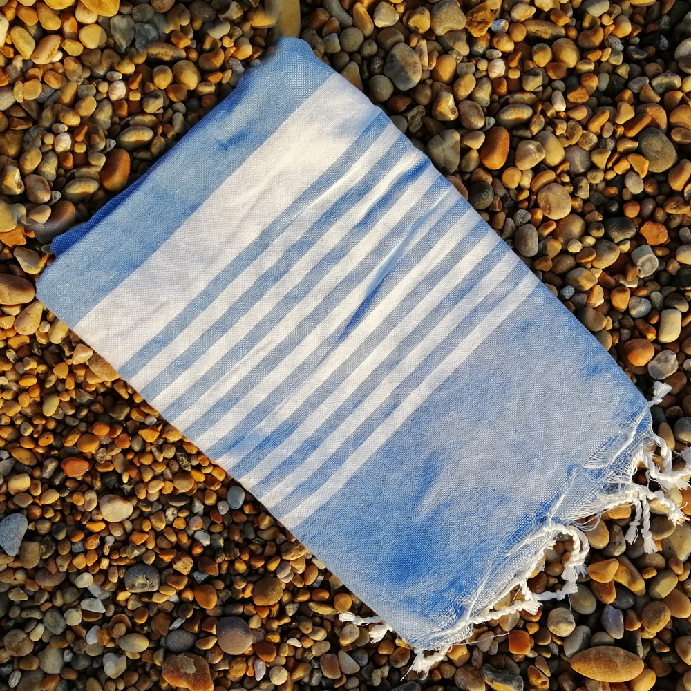 Dorset Blue hammam towel