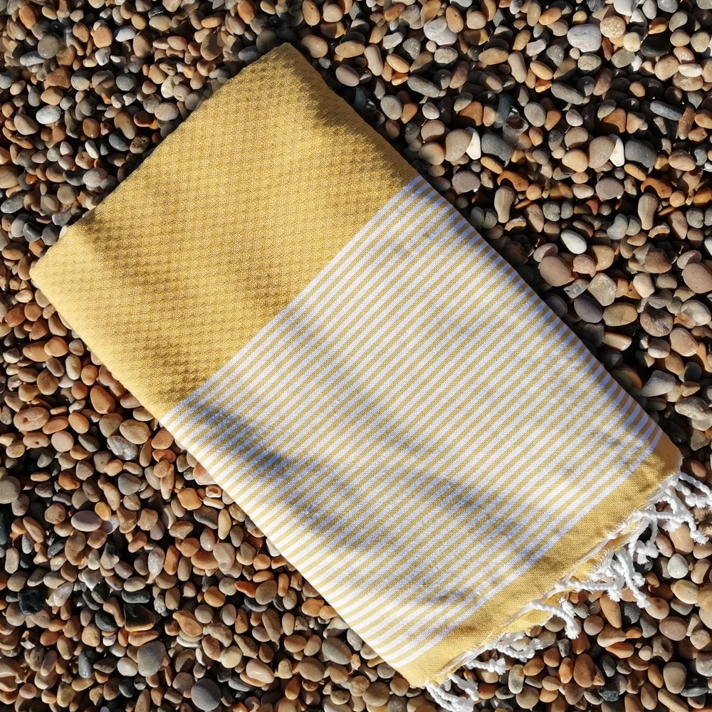 Zanzibar Saffron Deck Towels