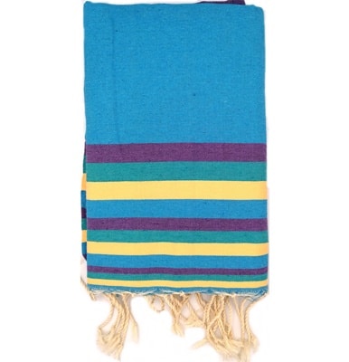 Mali Sky Blue Turkish Hammam Towel