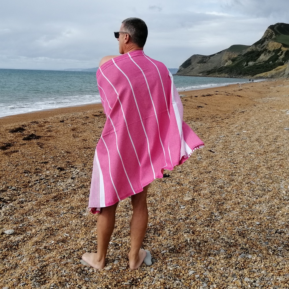 Dorset Pink deck towels