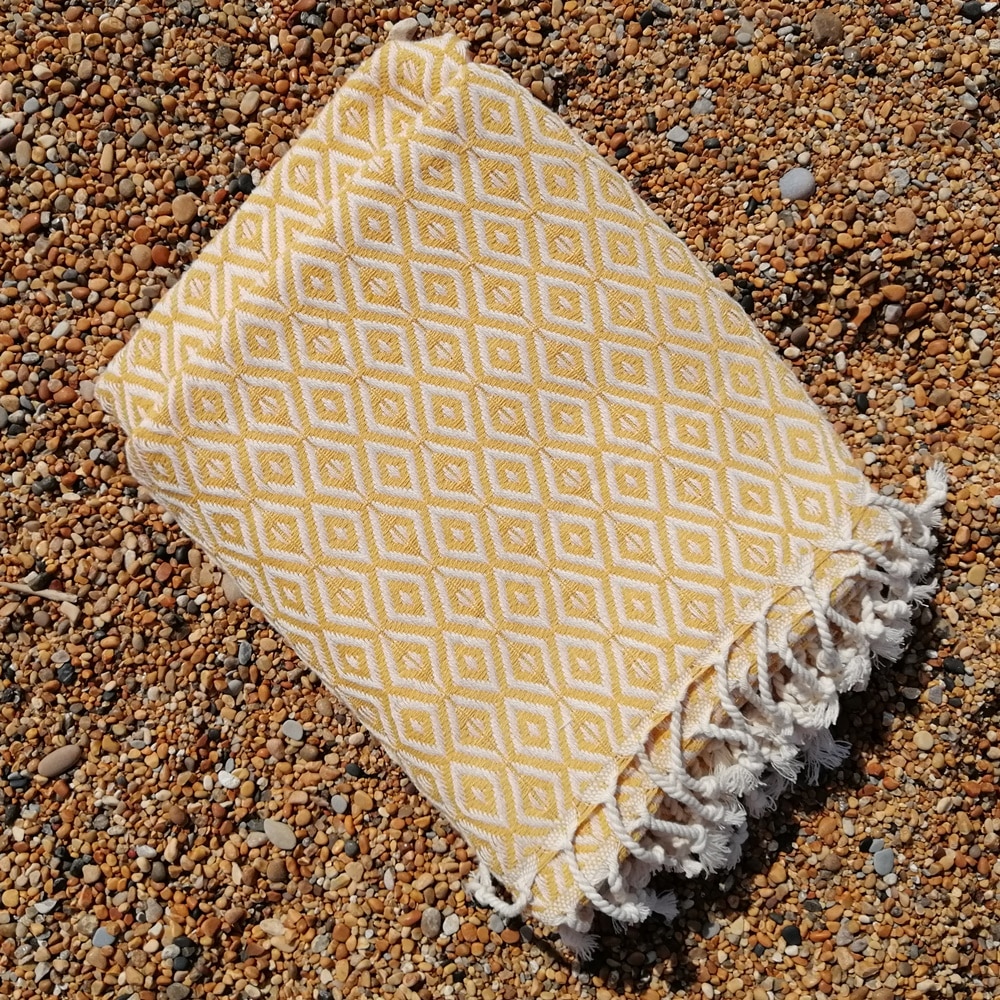 Diamond Gold quick dry Turkish hammam Towel