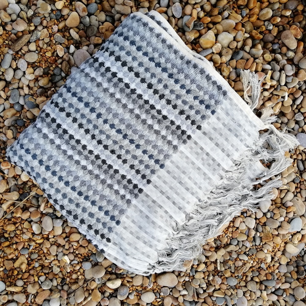 Bobbly Grey Turkish Towel