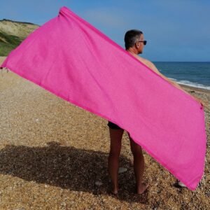 Oslo Pink hammam travel towel