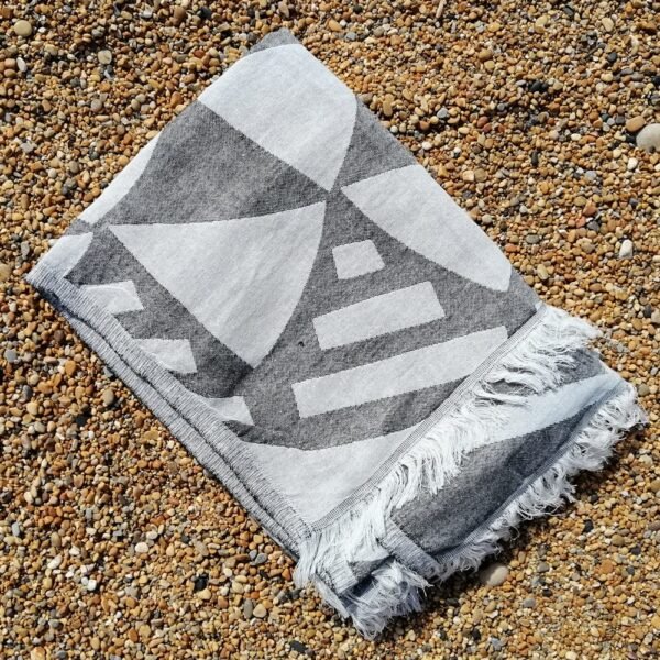 Cancun Grey Quick dry Turkish Hammam Towel