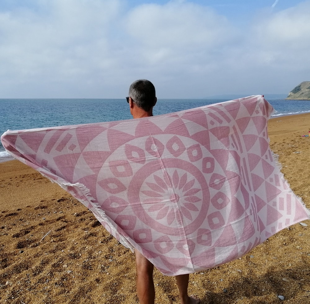 Cancun pink Quick dry Turkish Hammam Towel