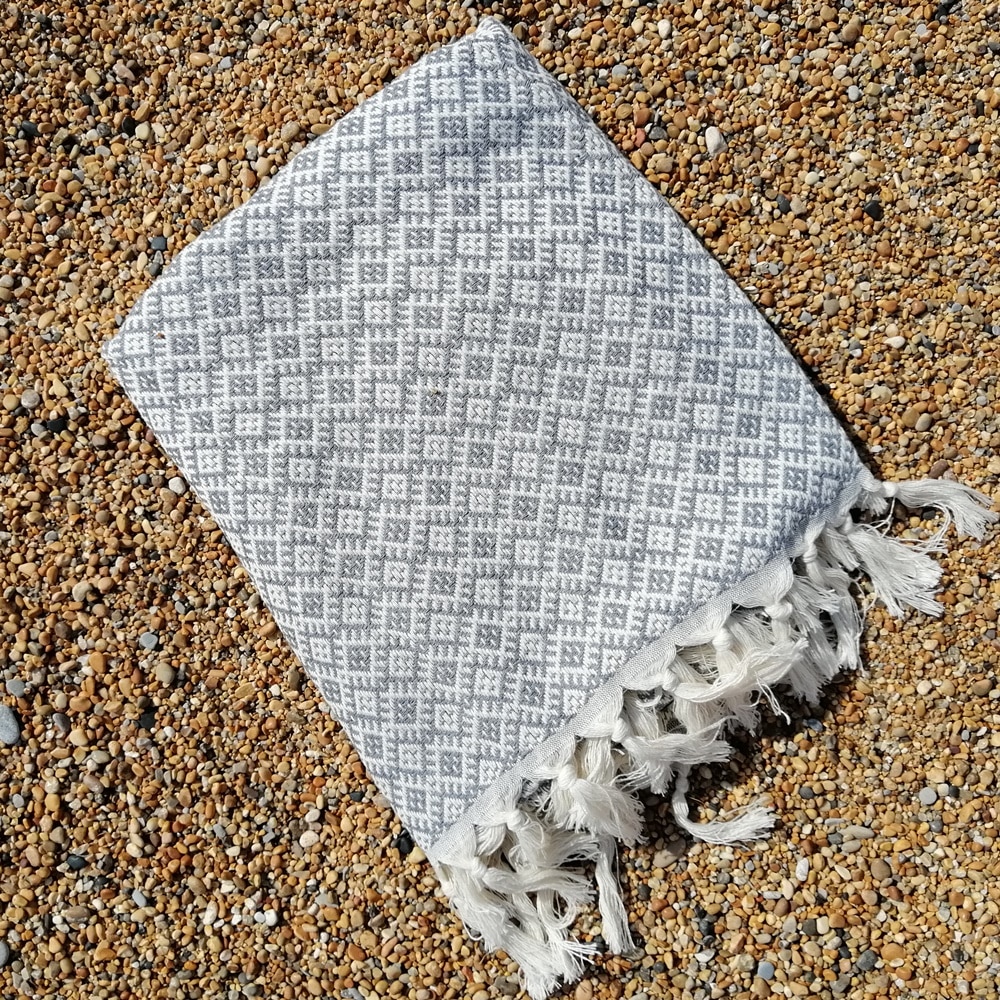 Inca Grey quick dry Turkish Hammam Towels
