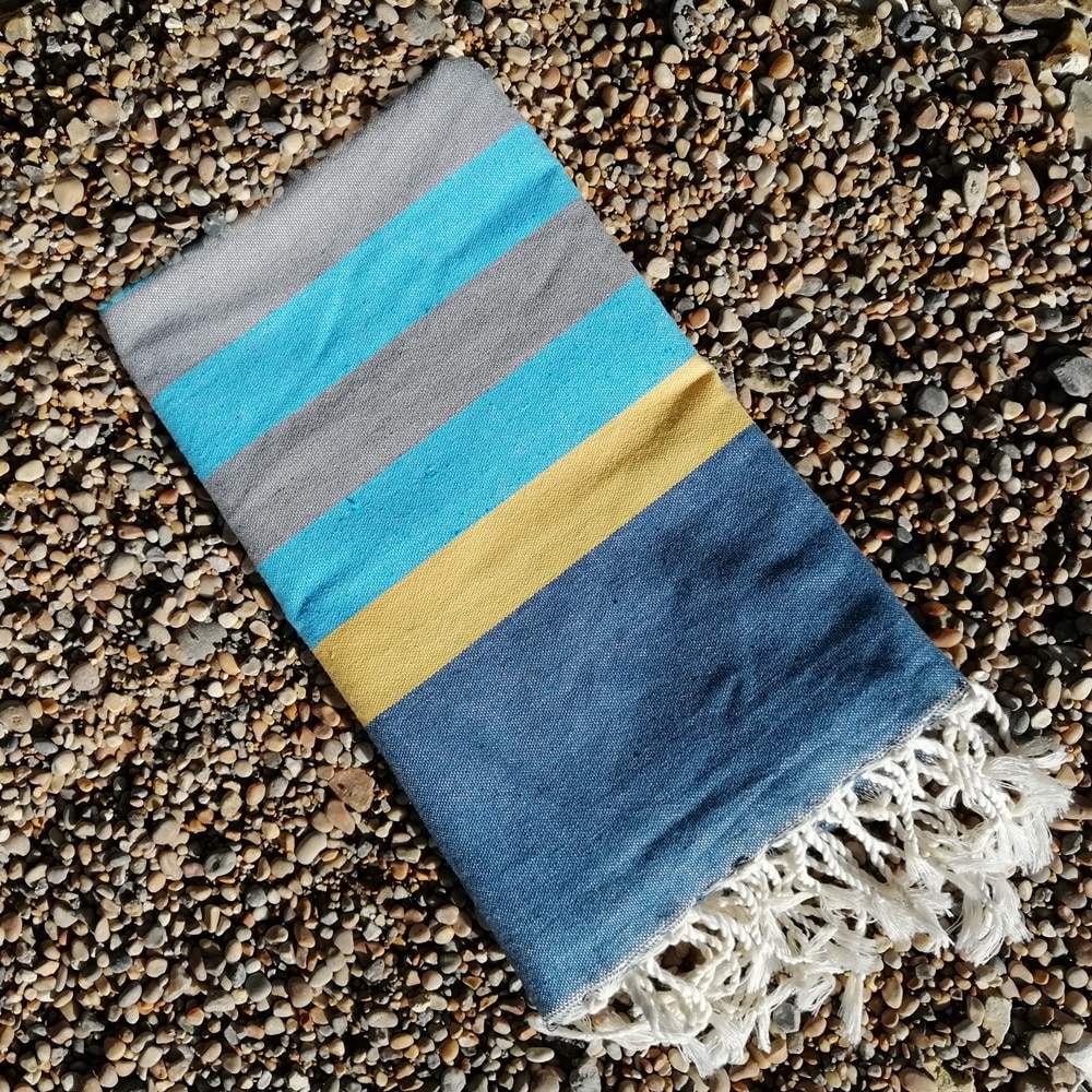 Bali Ocean Blue Quick dry hammam towel