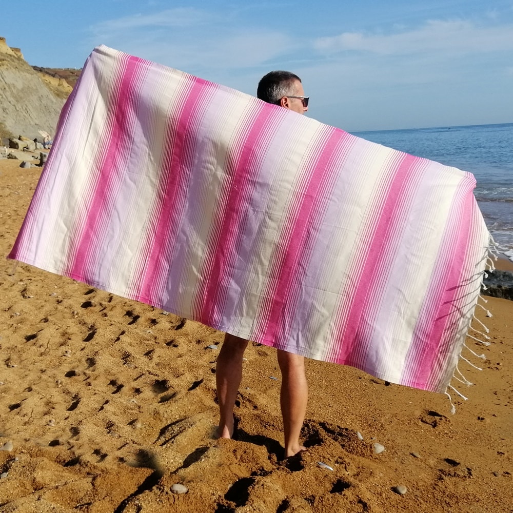 Fiji Pink Quick Dry Hammam Travel Towel
