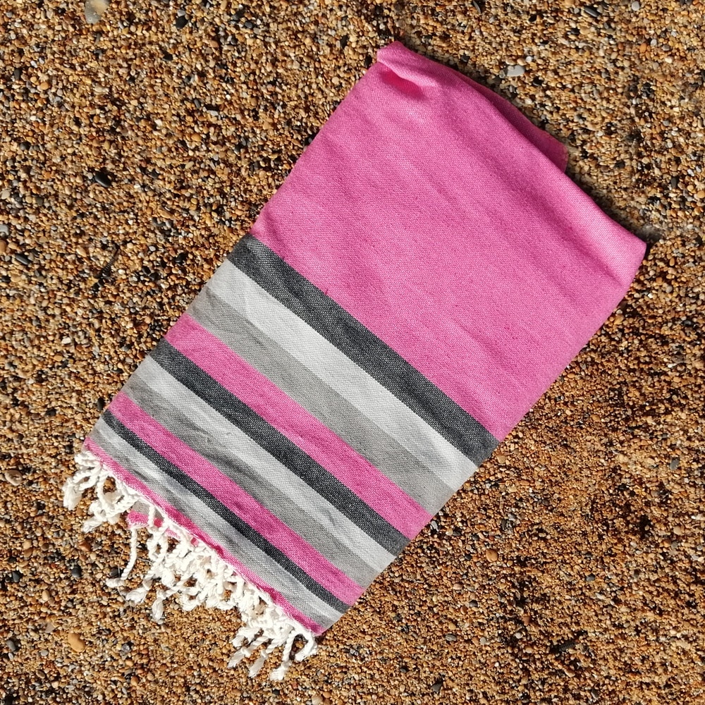 Mali Pink Quick Dry Hammam Travel Towel