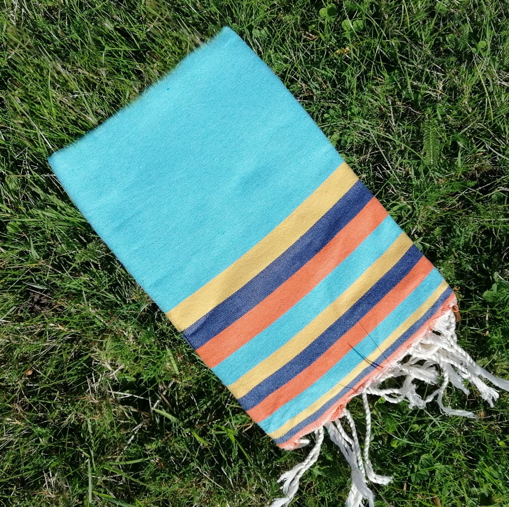 Mali Turquoise Hammam Towel