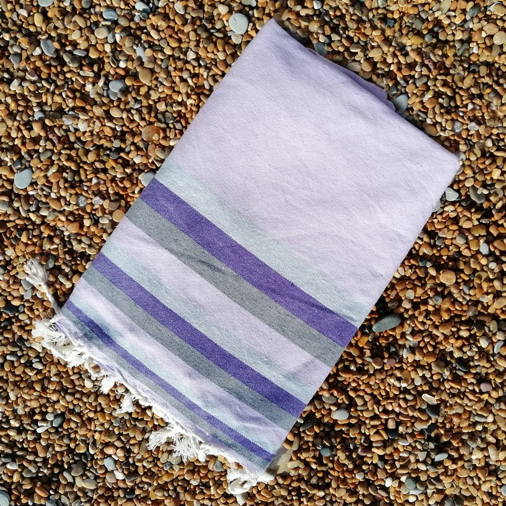 Mali Purple quick dry hammam travel towel