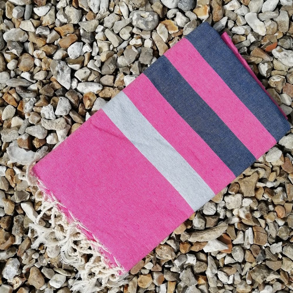 Bali Pink 100% cotton, lightweight hammam towels