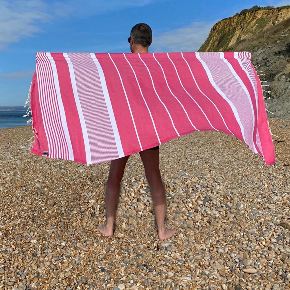 Dorset Fuchsia travel towels