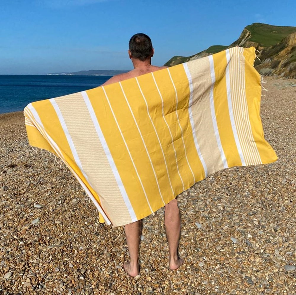 Dorset Saffron 100% cotton quick dry towels
