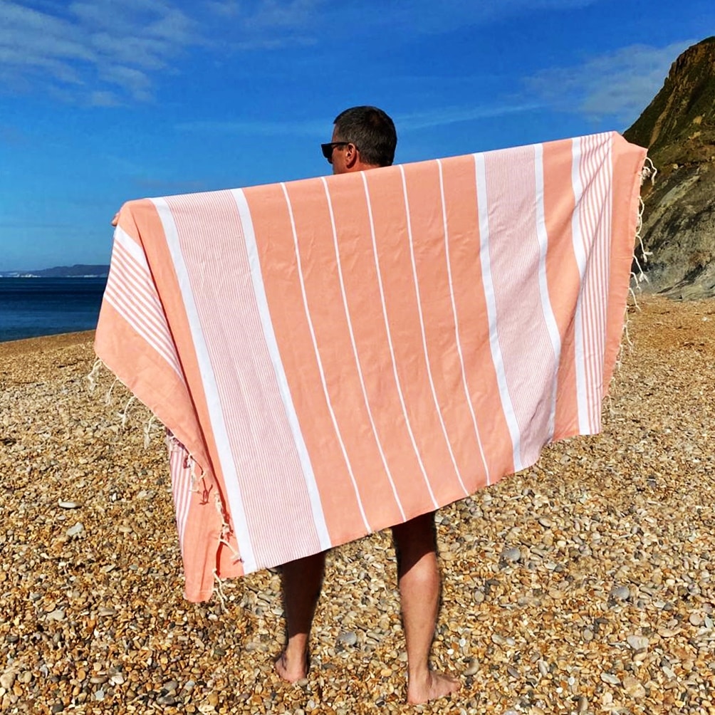Dorset Salmon quick dry hammam towel
