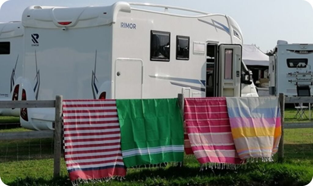 Hammam Towels for Motorhomes and Caravans, Camping Hammam Beach Towels