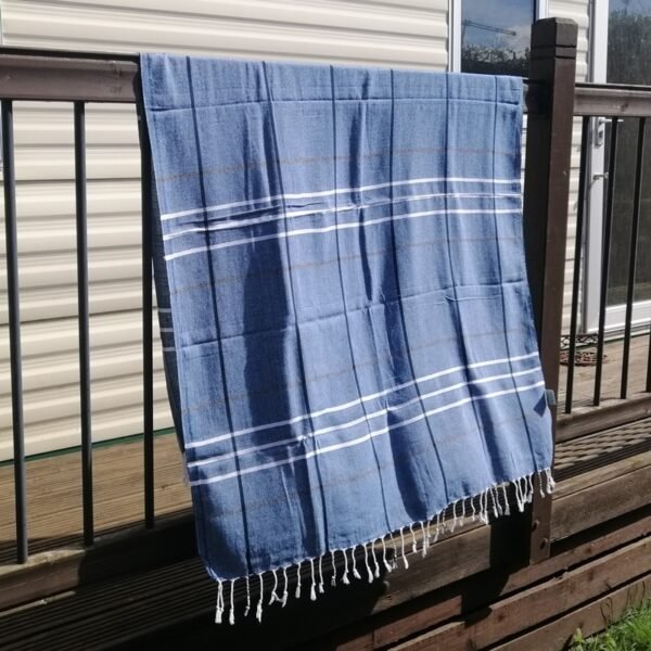 Bodrum Blue 1 Turkish Deck Towels