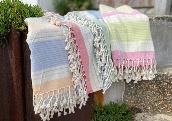 Henley Range of our 100% cotton Turkish Hammam Towels
